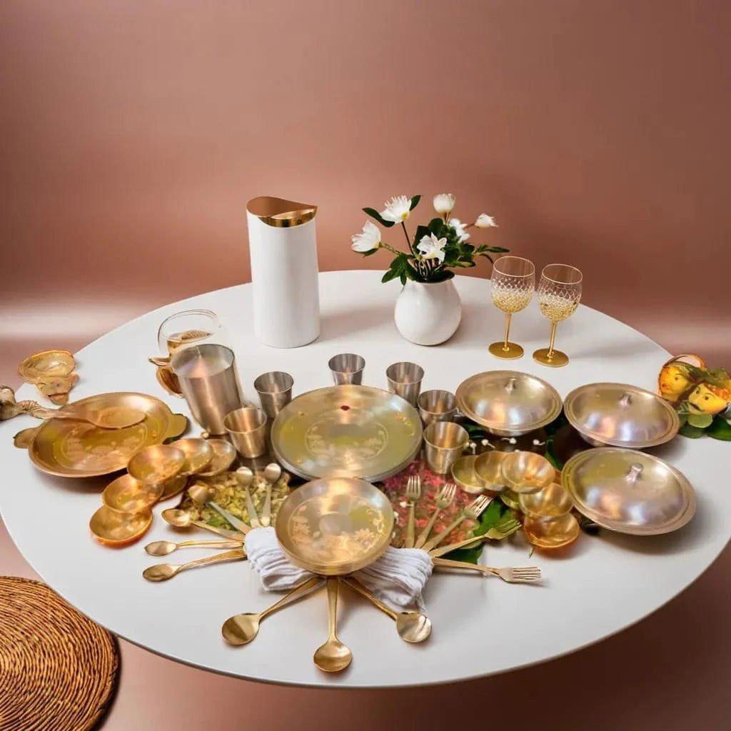 Buy Bronze Utensils Sets Online | Pure Kansa Combos – Bronzzee