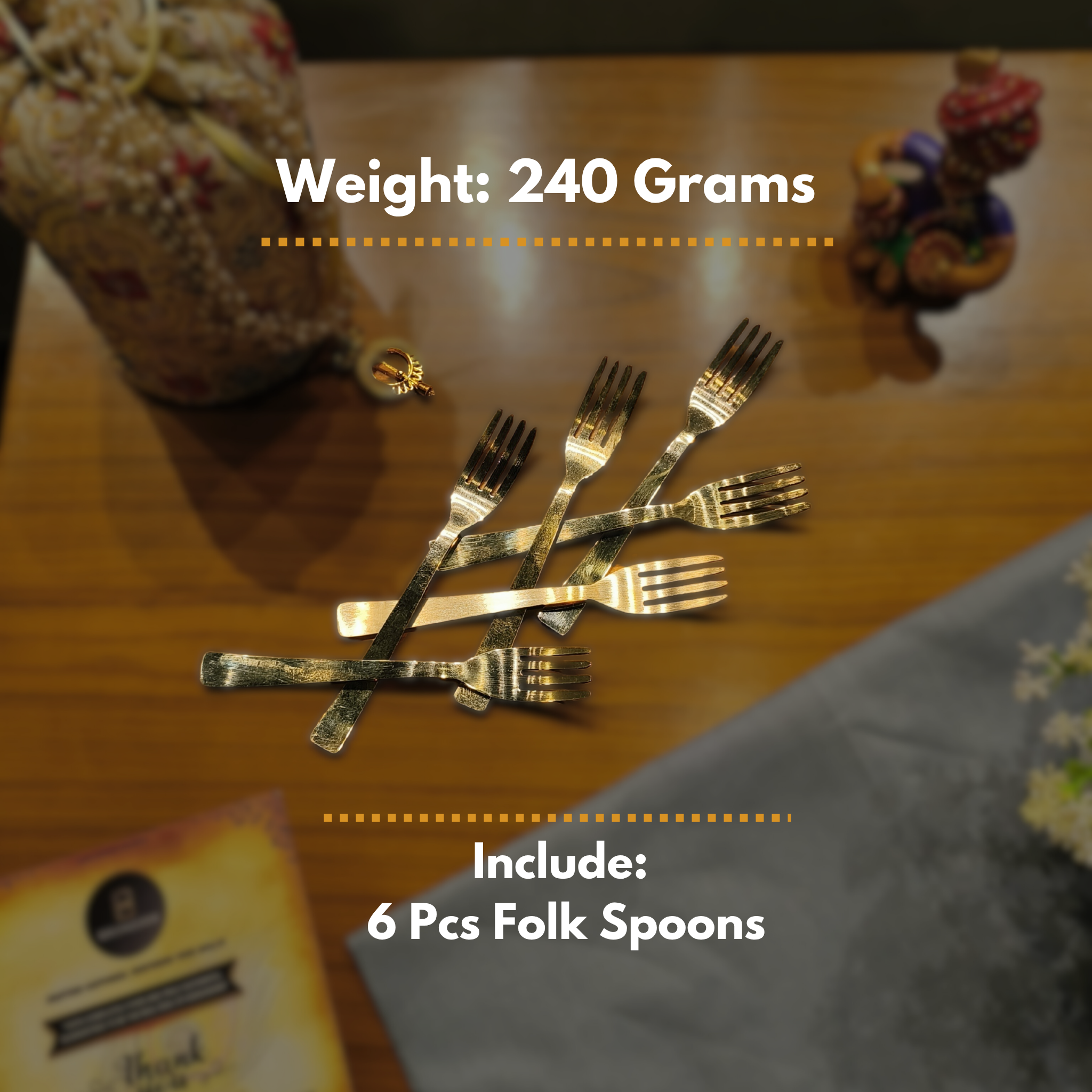 Kansa Folk spoon Set/6pcs