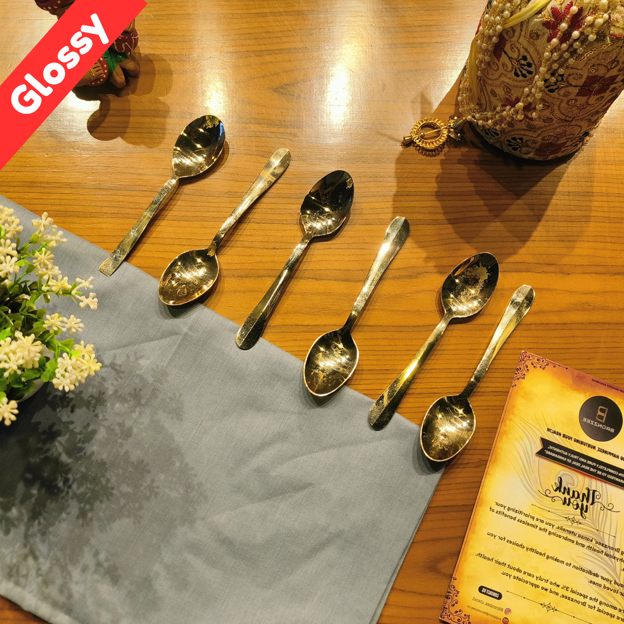 Kansa Spoon Set/6pcs