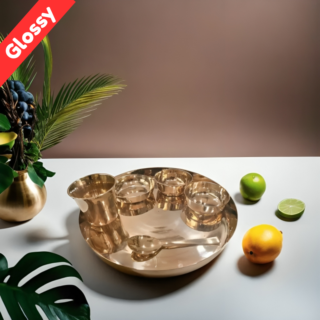 Kansa Thali Dinner Set/6pcs