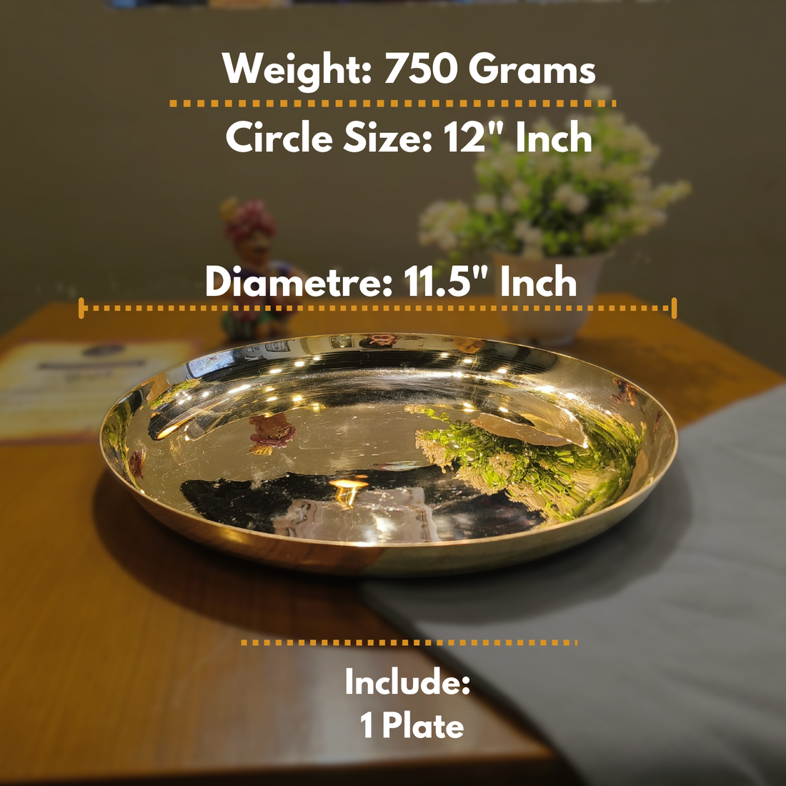 Kansa Plate/11.5"