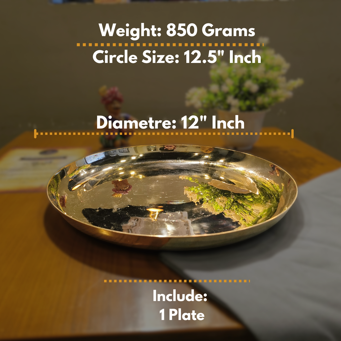 Kansa Plate/12"