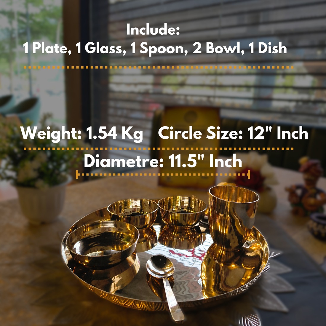 Rajwadi Dinner Set/6pcs