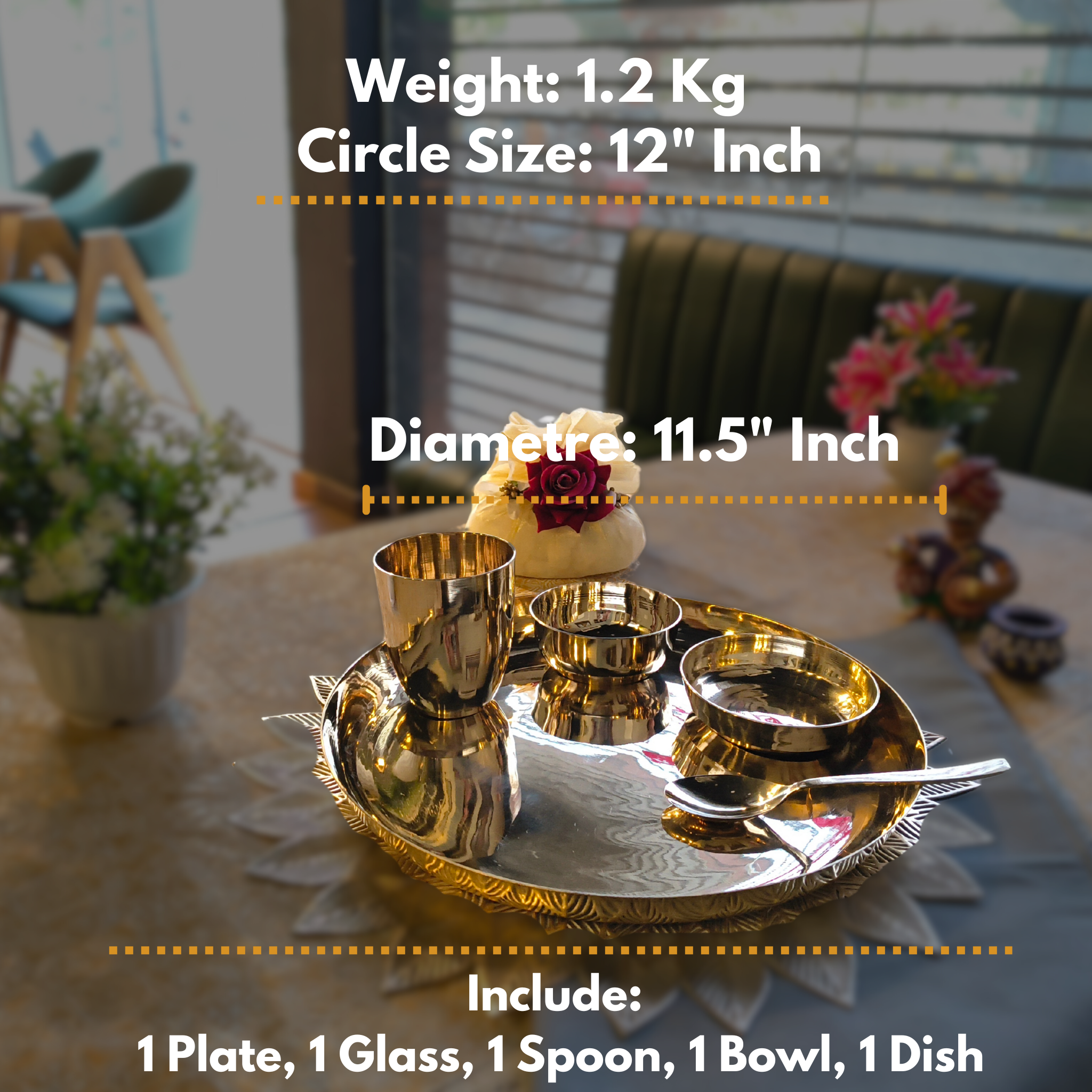 Rajwadi Dinner Set/5pcs