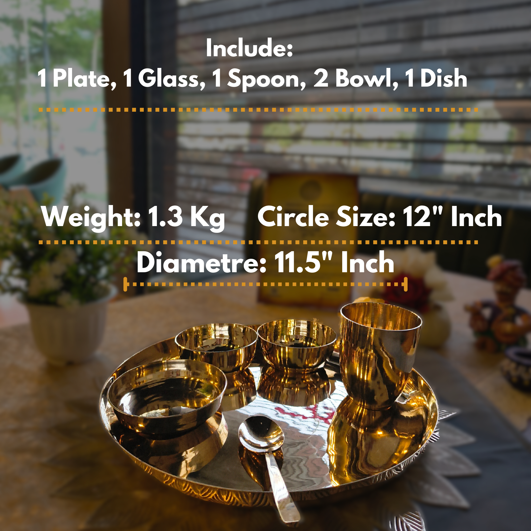 Rajwadi Dinner Set/6pcs