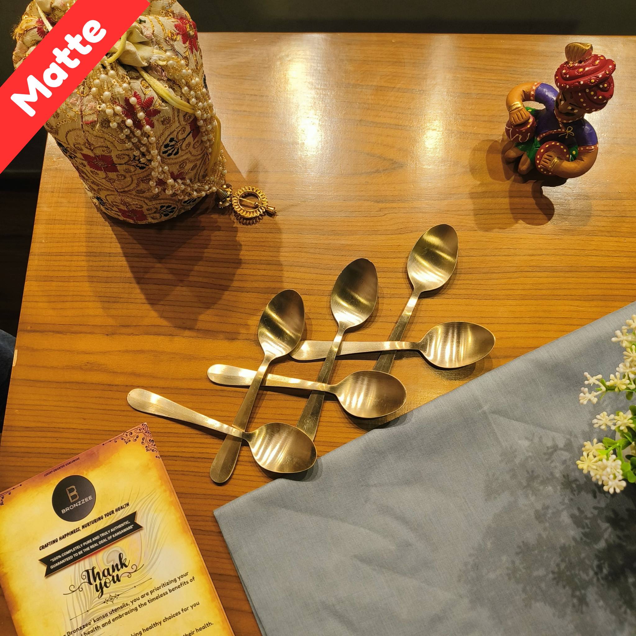 Kansa Spoon Set/6pcs