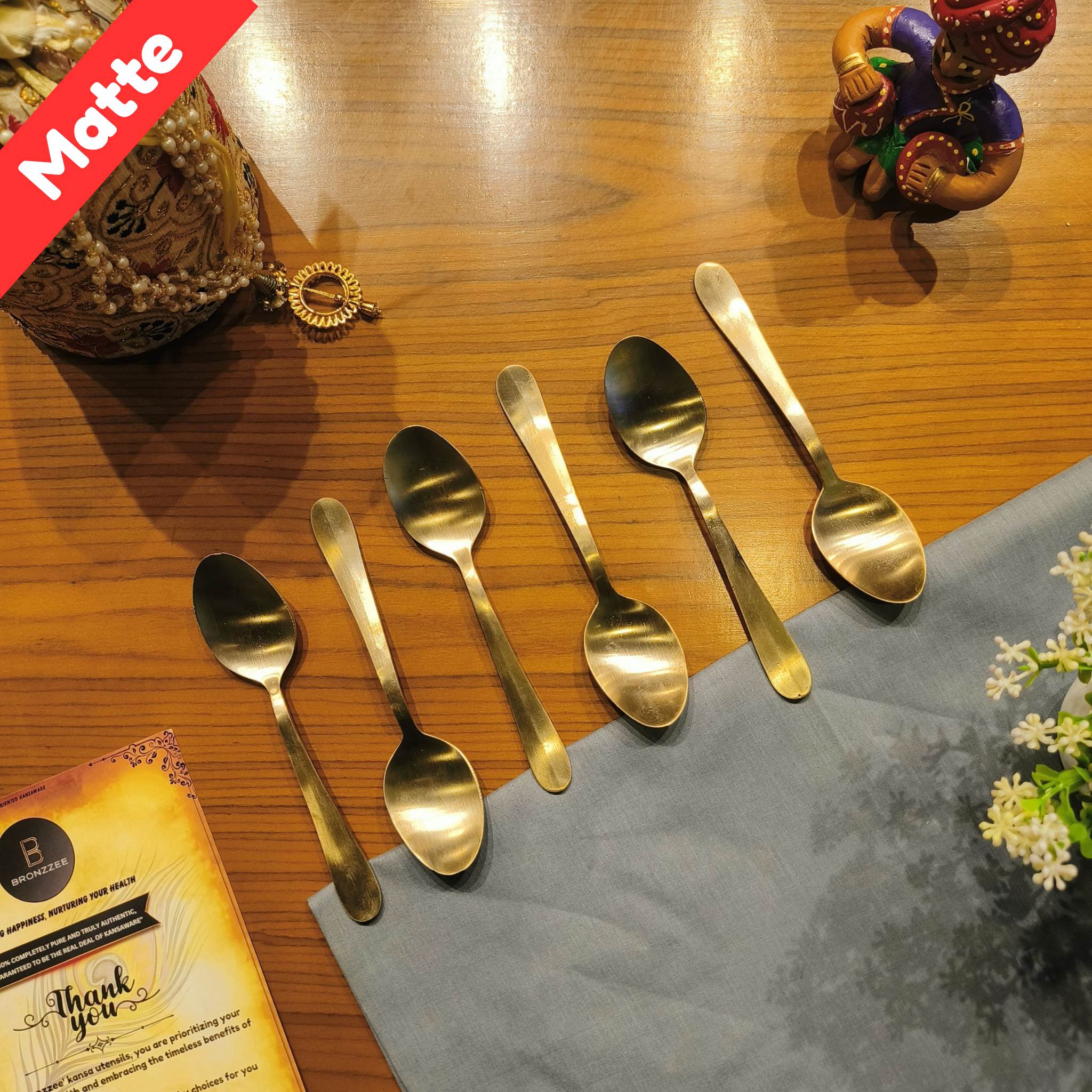 Kansa Spoon Set/6pcs
