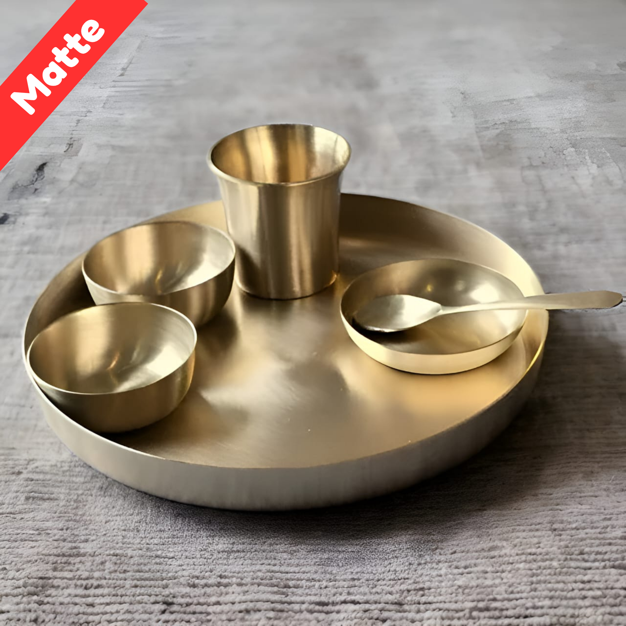 Kansa Thali Dinner Set/6pcs