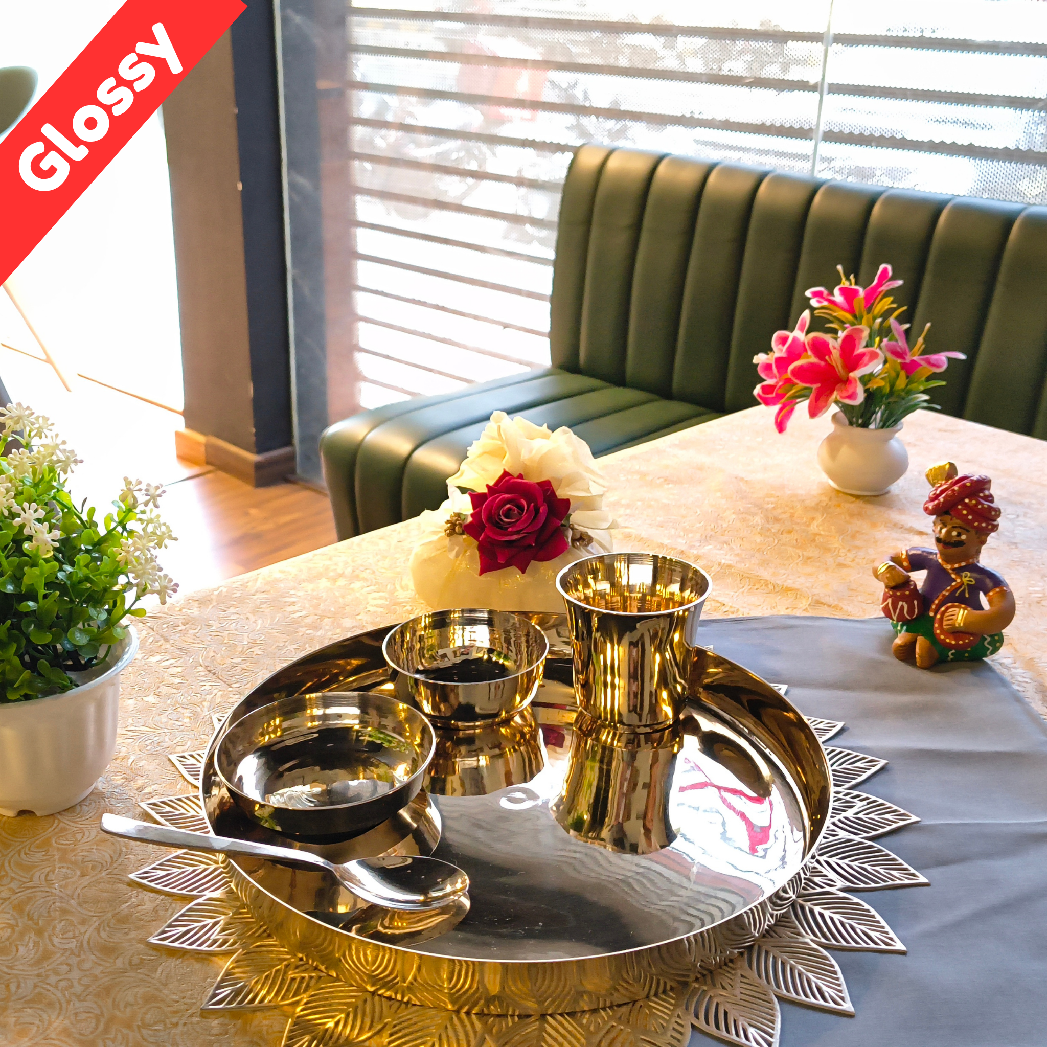 Kansa Thali Dinner Set/5pcs