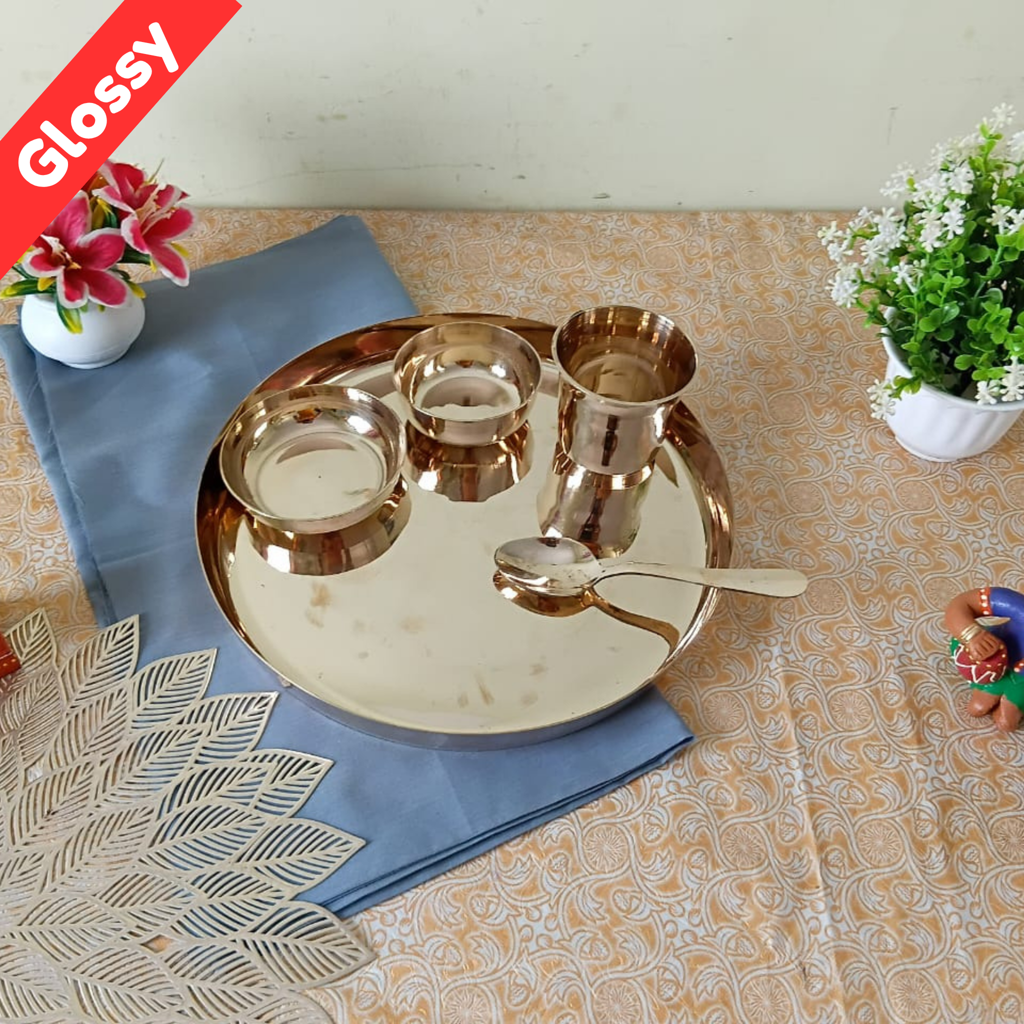 Kansa Thali Dinner Set/5pcs