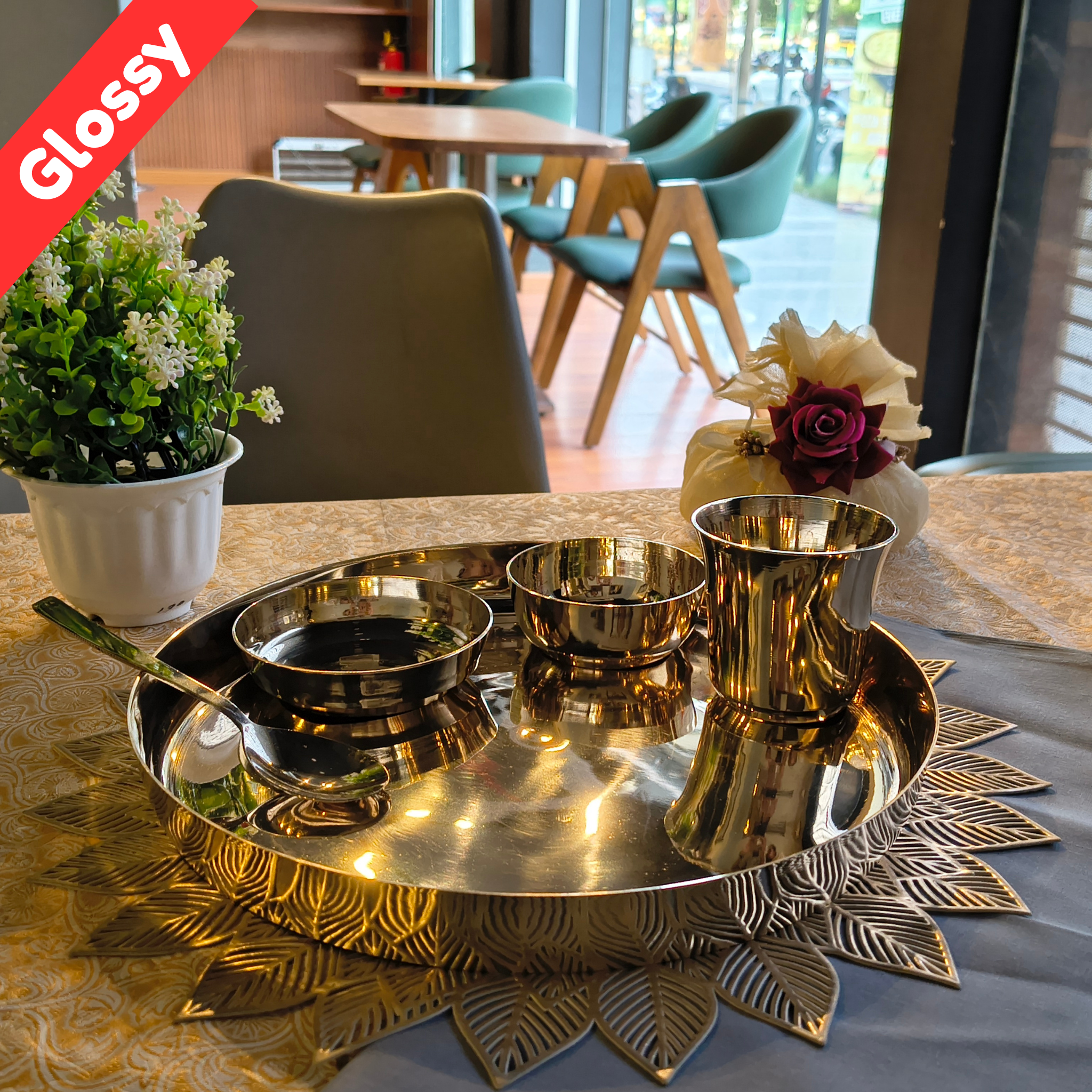 Kansa Thali Dinner Set/5pcs