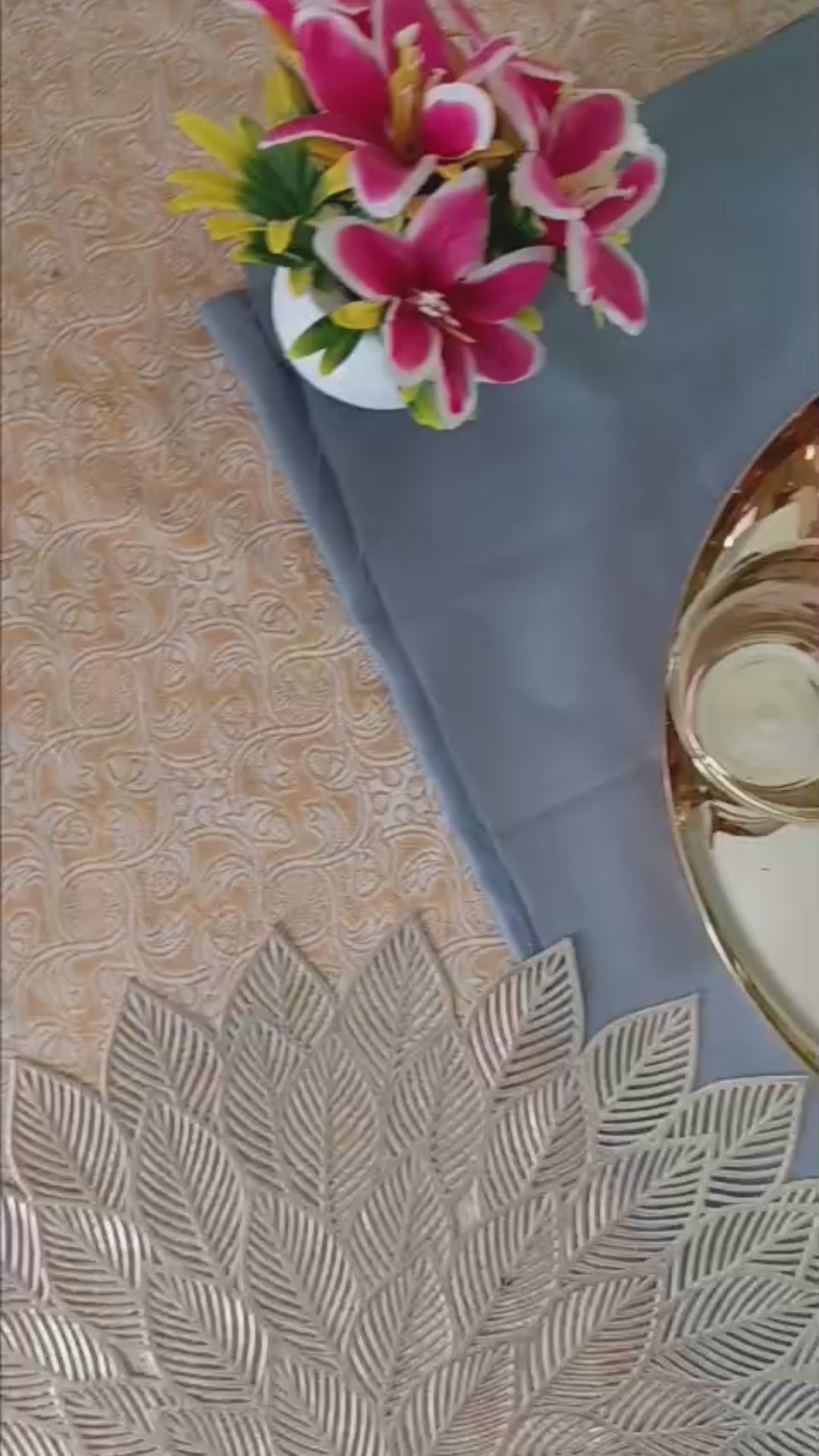 Kansa Thali Dinner Set/6pcs