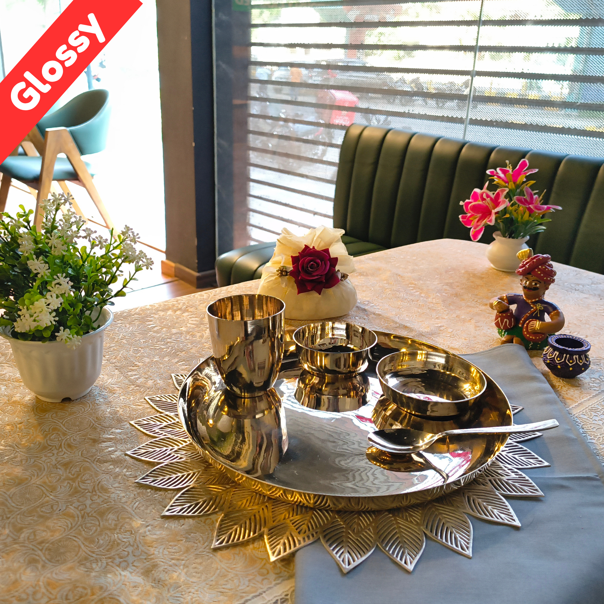 Rajwadi Dinner Set/5pcs