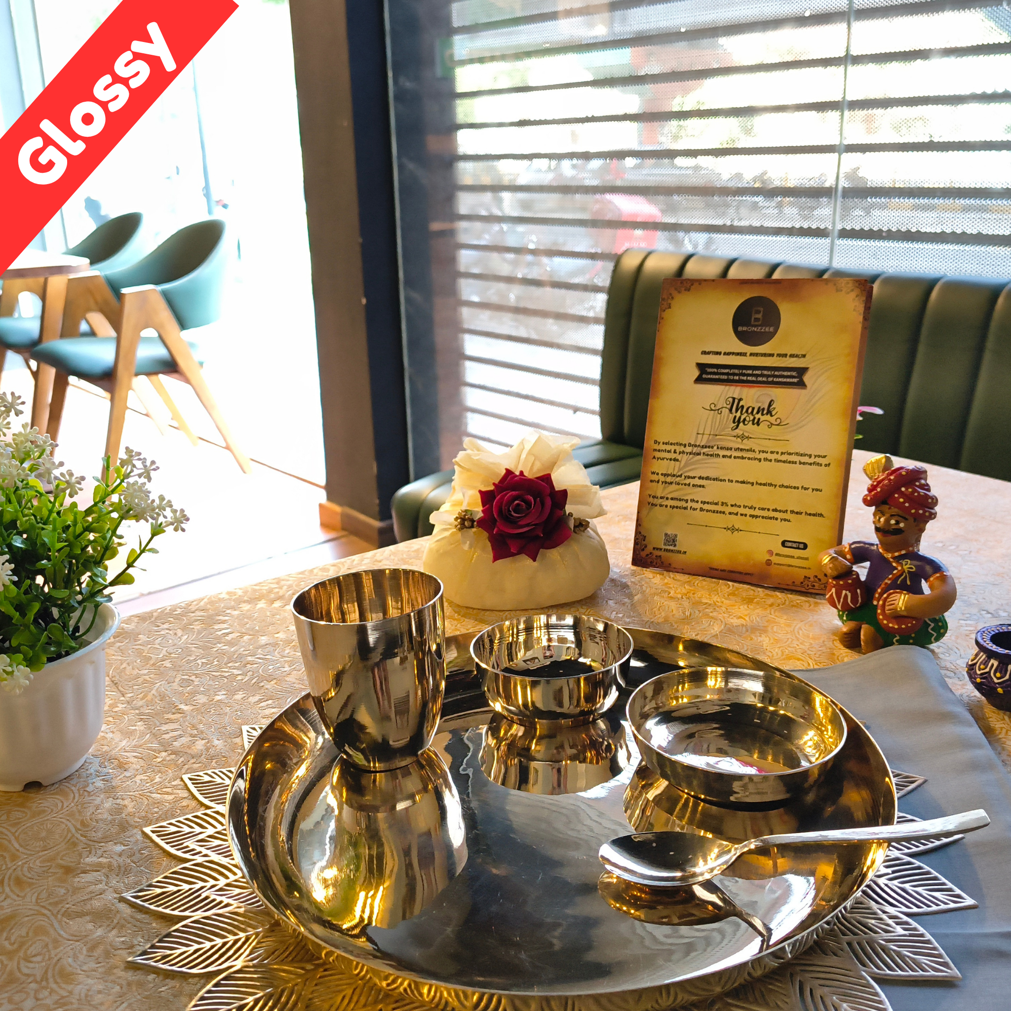 Rajwadi Dinner Set/5pcs